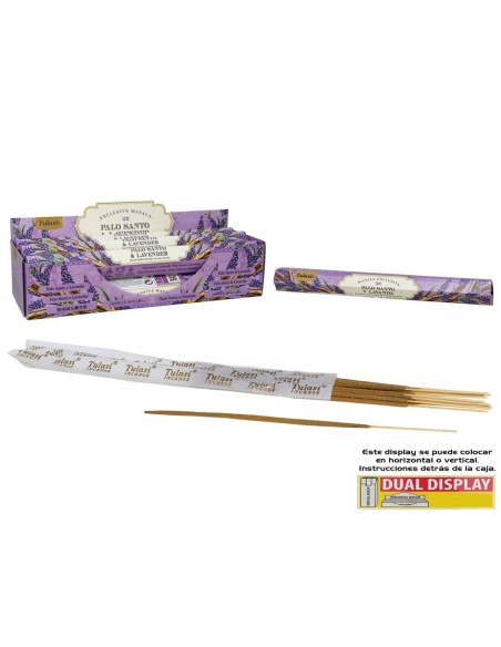 INCIENSO 15G 14 STICKS TULASI PALO SANTO & LAVENDER