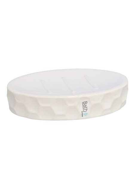 JABONERA BAÑO MOBY 13X8,5CM - BLANCO