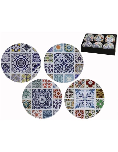 AZULEJO REDONDO CERAMICA ANDALUS 10,8CM AZULEJO REDONDO CERAMICA ANDALUS 10,8CM
