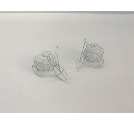 CARRITO METAL CORAZON 10X6X7CM