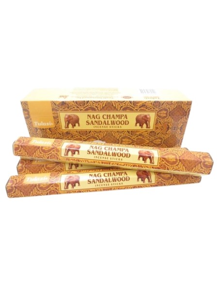 INCIENSO 15G 14 STICKS TULASI NAGCHAMPA SANDALWOOD