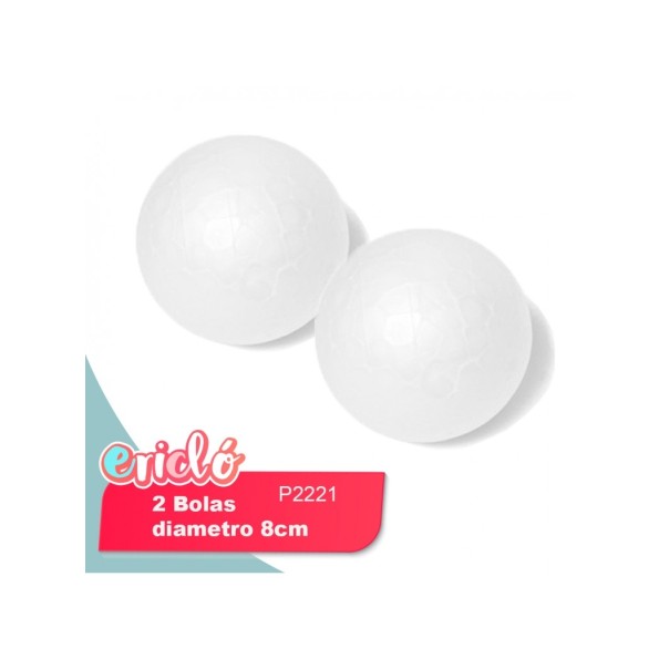 BOLA DE POREX 8CM 2UDS