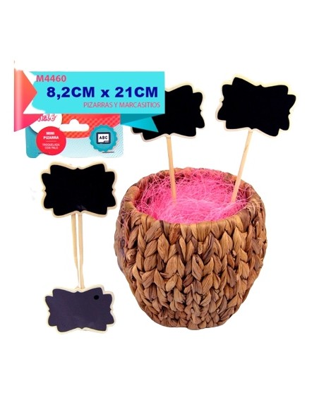 MINI PIZARRA TROQUELADA CON PALO