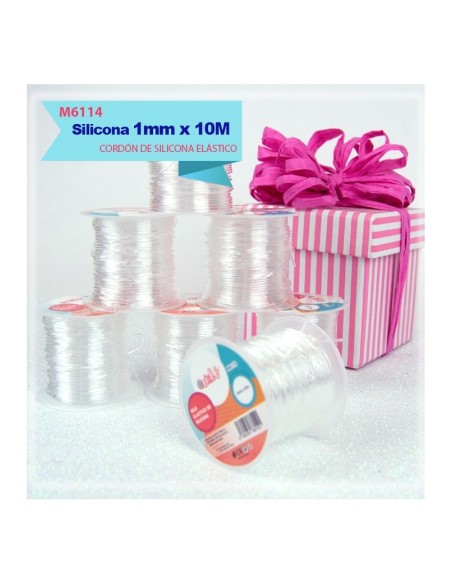 HILO ELÁSTICO DE SILICONA 1MM X 10M