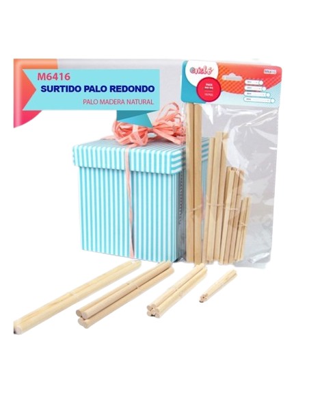 PACK PALOS 20CM + 16CM + 12CM + 8CM 18PCS