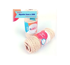 CUERDA DE ALGODON 2MM X 60M