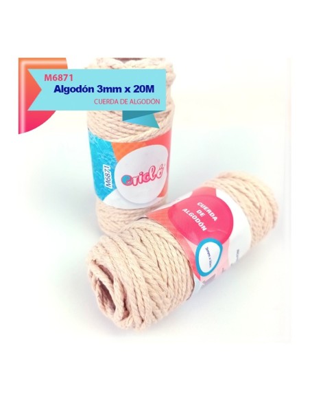 CUERDA DE ALGODON 2MM X 60M (8713)