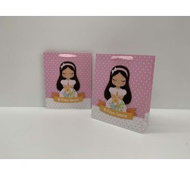 BOLSA REGALO 26X32X10.5CM COMUNION NINA