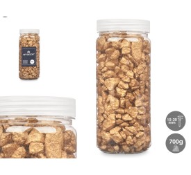 BOTE PIEDRA 10 20 MM METALIZADA 700G ORO