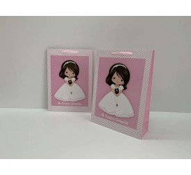 BOLSA REGALO 30X42X12CM COMUNION NINA (1394)