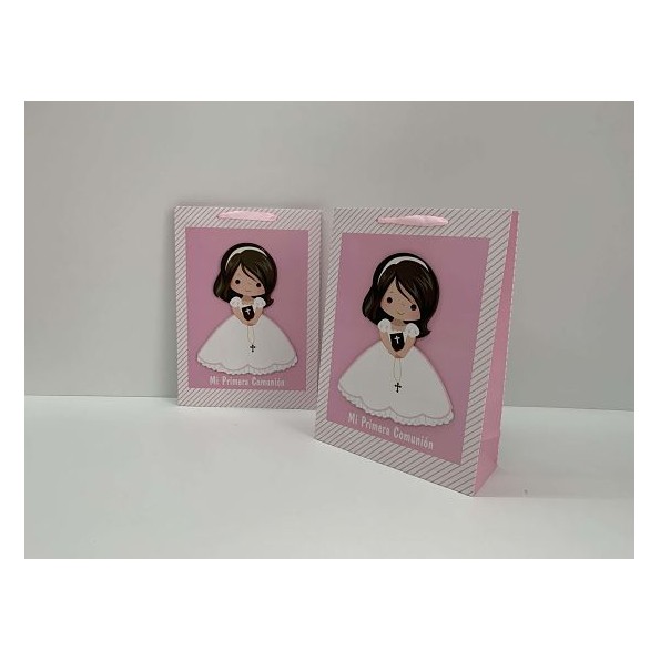 BOLSA REGALO 30X42X12CM COMUNION NINA (1394)