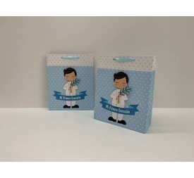 BOLSA REGALO 26X32X10.5CM COMUNION NINO