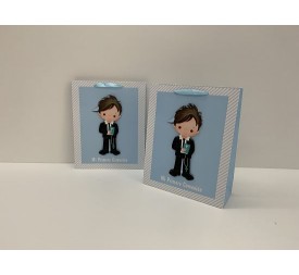 BOLSA REGALO 26X32X10.5CM COMUNION NINO
