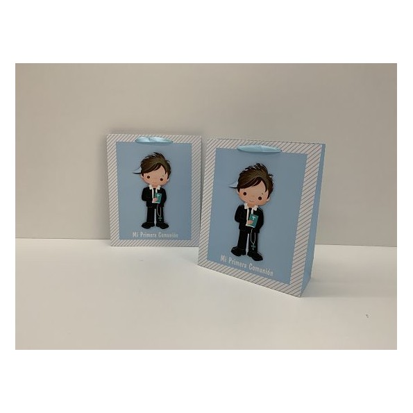 BOLSA REGALO 26X32X10.5CM COMUNION NINO (1424)