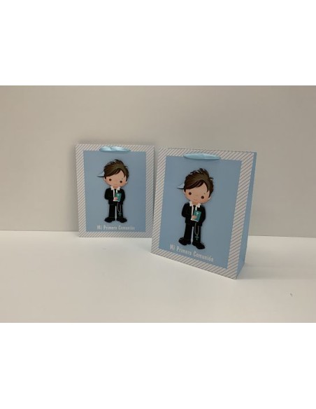 BOLSA REGALO 26X32X10.5CM COMUNION NINO (1424)