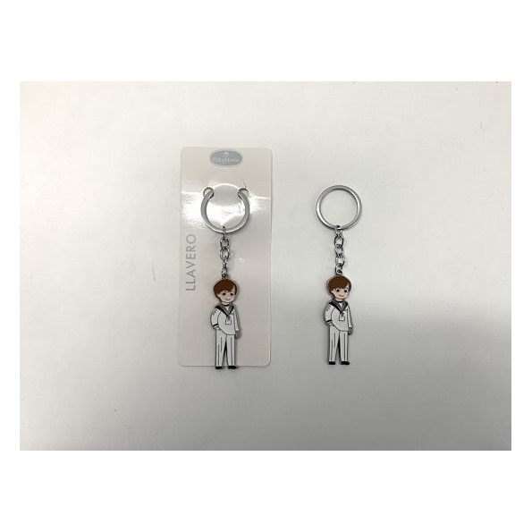 LLAVERO COMUNION NINO METAL 11.5CM
