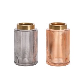 JARRÓN 2/C VIDRIO 11 X 11 X 19 CM