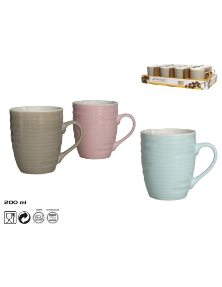 JARRA MUG PORCELANA CLOUDS 200ML 3 SURT.