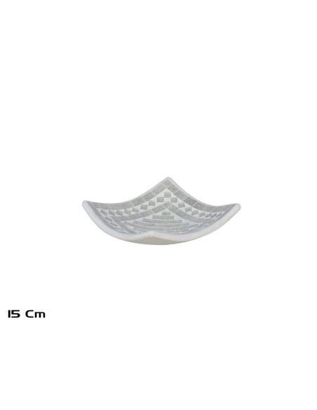 PLATO CUADRADO 15 CM BLANCO