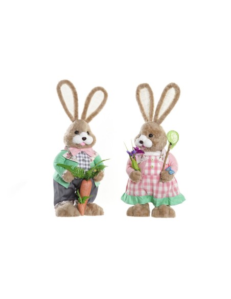 FIGURA FIBRA POLIESTER 25X23X66 CONEJO 2 SURT.