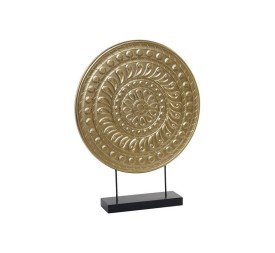 DECORACION MDF METAL 40X7X50 MEDALLON DORADO