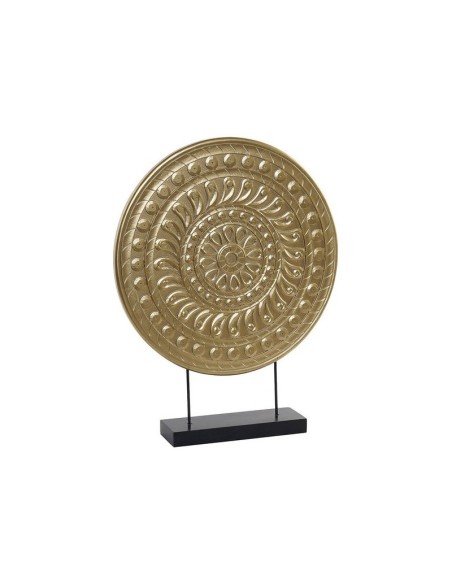 DECORACION MDF METAL 40X7X50 MEDALLON DORADO