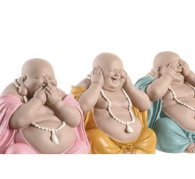 FIGURA RESINA 19,5X15X19,5 BUDA 3 SURT.