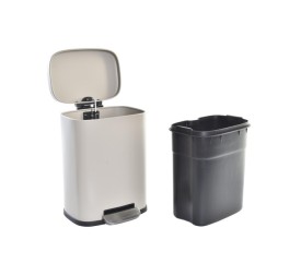 PAPELERA METAL PP 21X15X29,5 5 L, CERRADO LENTO