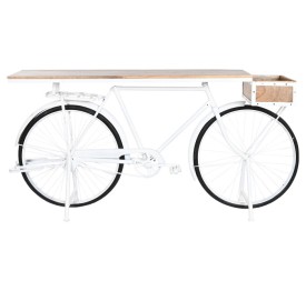 CONSOLA HIERRO MANGO 195X40X91 BICICLETA