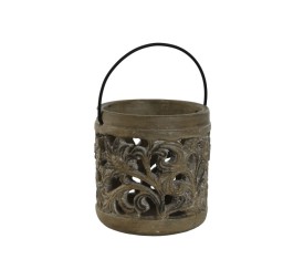 PORTAVELA CEMENTO 13X13X15 DESGASTADO GRIS