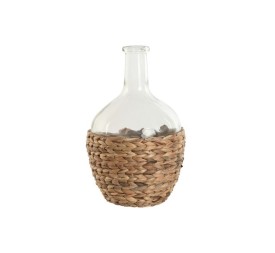 JARRON CRISTAL FIBRA 19X19X30,5 3400ML NATURAL