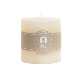 VELA CERA 7X7X7 215 GR, 32 HORAS NATURAL CREMA