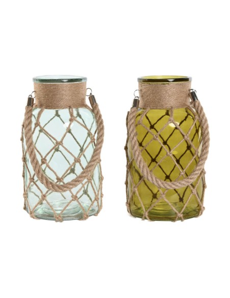 PORTAVELA CRISTAL 15,5X15,5X26 2800ML 2 SURT.