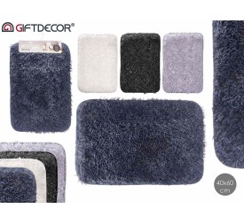ALFOMBRA PELO LARGO 40X60 CM 4 TONOS NEUTROS