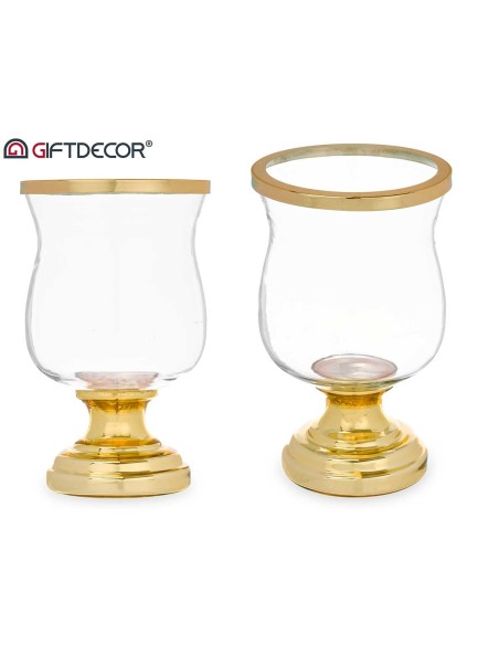 PORTAVELA COPA ABOMBADA DORADA