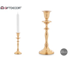 CANDELABRO MEDIANO DORADO 20CM