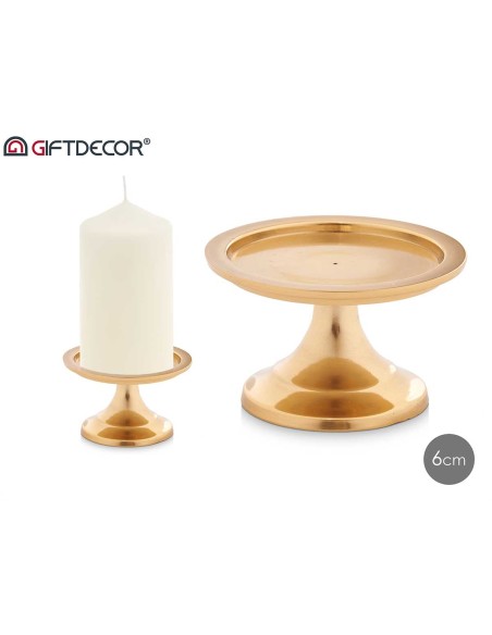 CANDELABRO PEANA PEQ DORADO 6CM