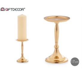 CANDELABRO PEANA GRD DORADO 17CM