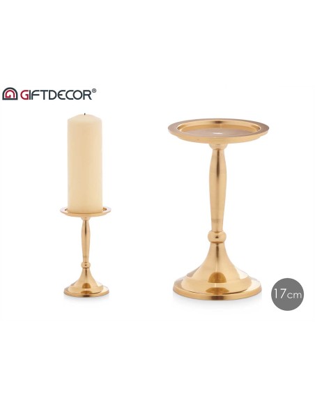 CANDELABRO PEANA GRD DORADO 17CM