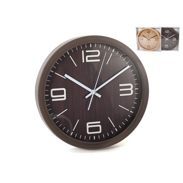 RELOJ PARED 30 CM ABBEY 2 COLORS