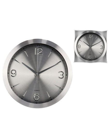 RELOJ DE PARED KAS 30CM -PLATA