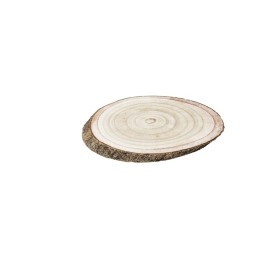 RODAJA OVAL MADERA RUSTICA L 26x17x2,5 cm.