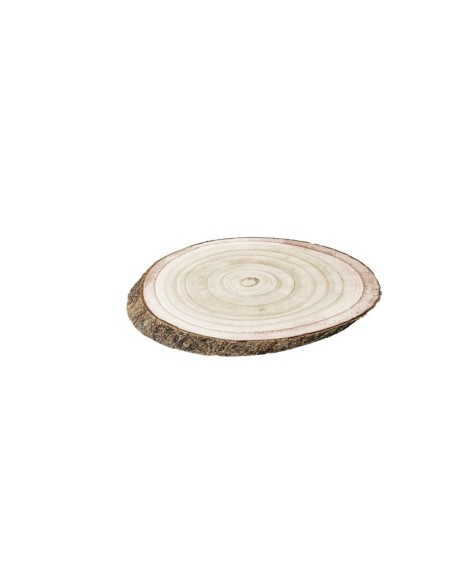 RODAJA OVAL MADERA RUSTICA L 26x17x2,5 cm.