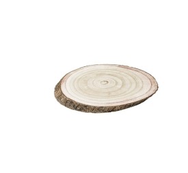 RODAJA OVAL MADERA RUSTICA XL 33x23x3 cm.