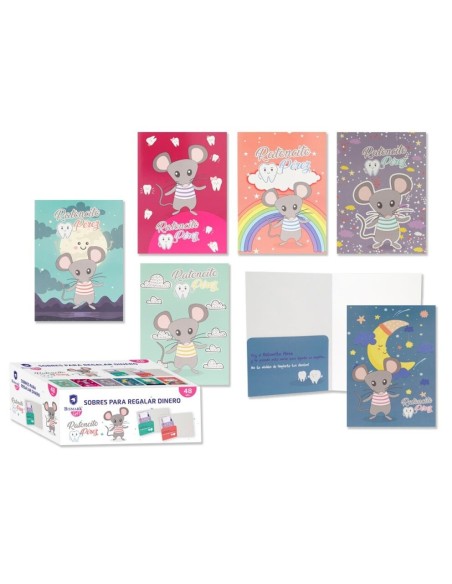 RATONCITO PEREZ SOBRE PARA DEJAR DINERO ALMOHADA