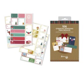LIBRO DE ETIQUETAS SURTIDAS NAVIDAD - 106 UNIDADES