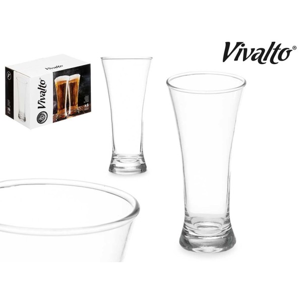 VASO VIDRIO CONICO 320ML 1 UNIDAD