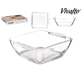 CAZUELA VIDRIO APERITIVO CUADRADA CON ASAS 150ML