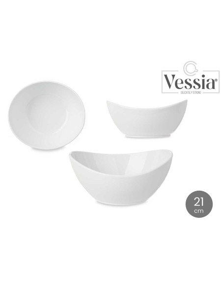 BOWL OVALADO PORCELANA 21 CM