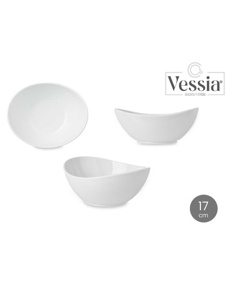 BOWL OVALADO PORCELANA 17 CM